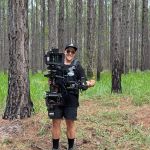 Steadicam Operator Nathan Frost based on the Gold Coast, Queensland, Australia in the forest.